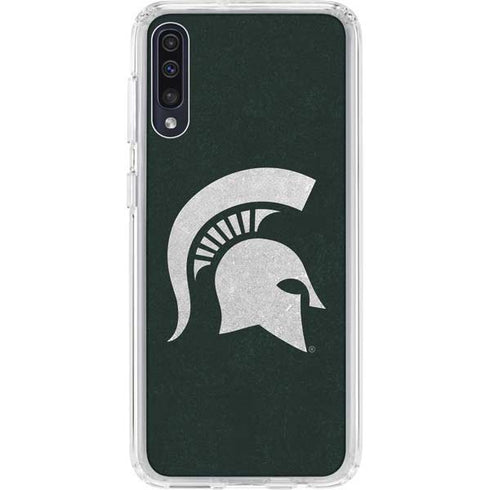 Michigan State University Spartans Logo Galaxy A50 Clear Case